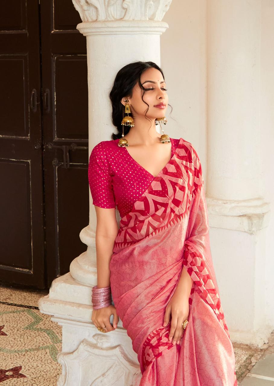 Krishna Vol 7 By Kashvi Printed Chiffon Sarees Wholesale Shop In Surat
